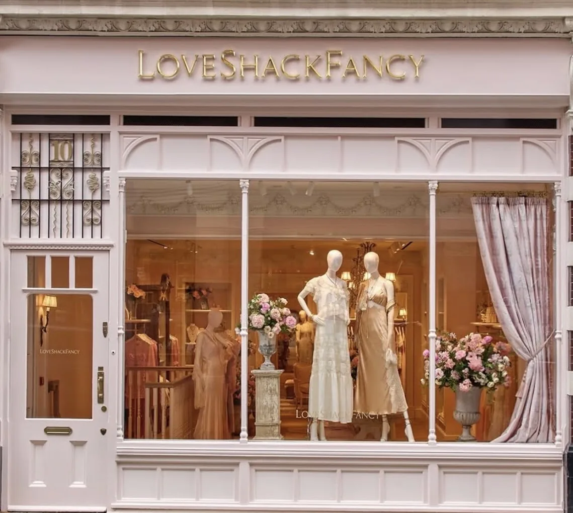 LoveShackFancy's Chelsea store, a premium London retail premises Joya cleans